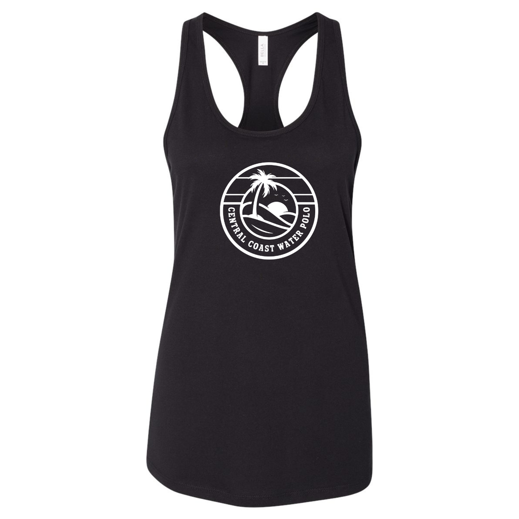 Women's CCWP Circle Logo T-Back Tank - Black