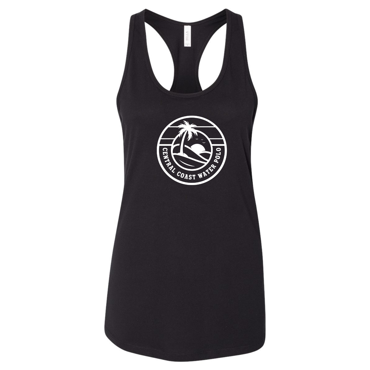 Women's CCWP Circle Logo T-Back Tank - Black