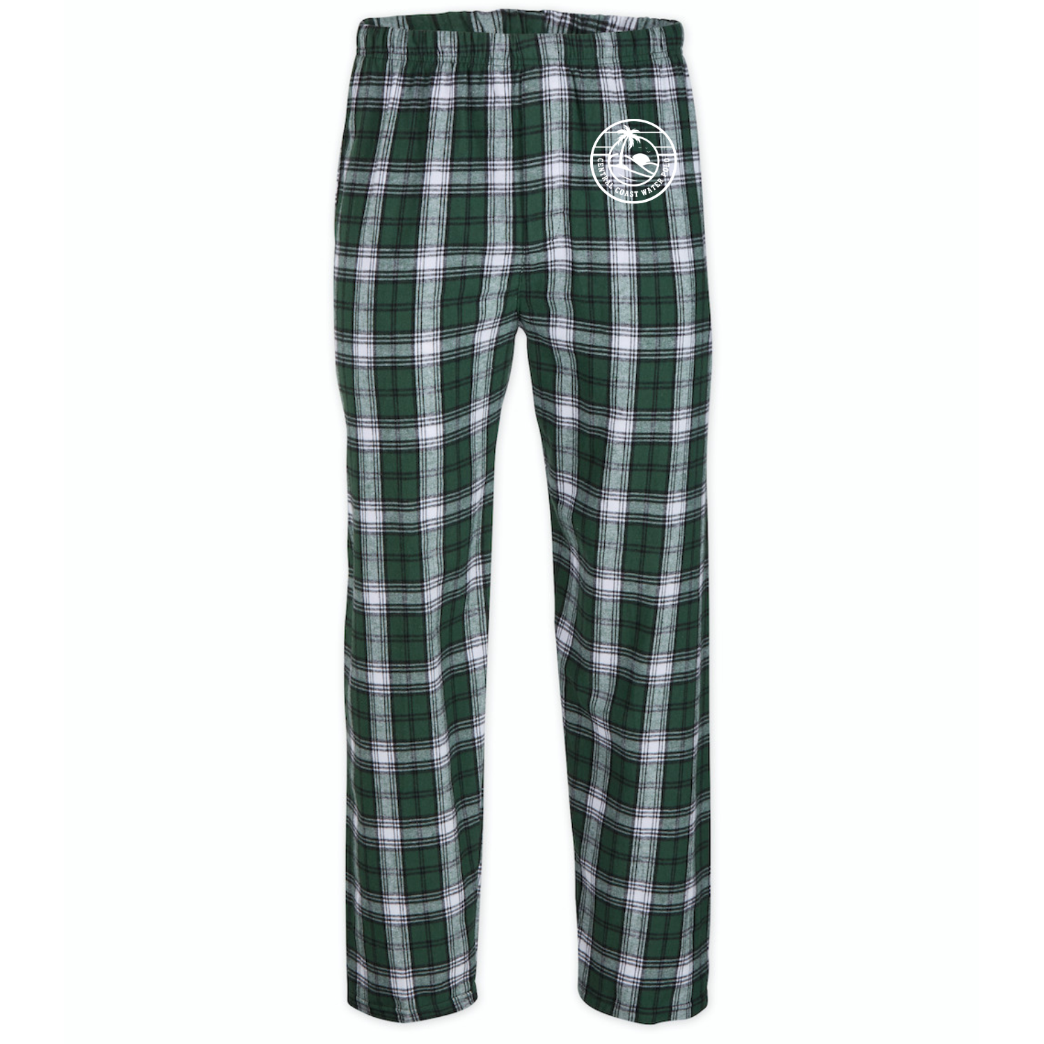 Men's CCWP Circle Logo Plaid Flannel Pants - Green/Wt/Black