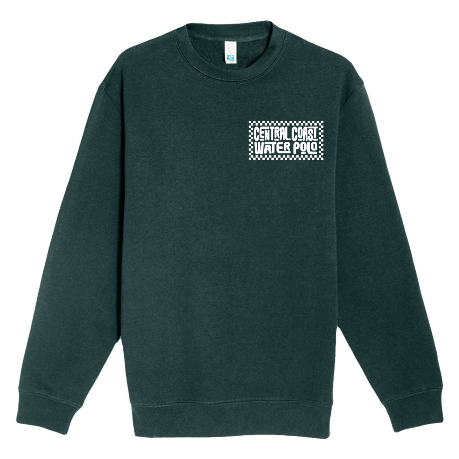 CCWP Checker Logo Crewneck - Sport Green