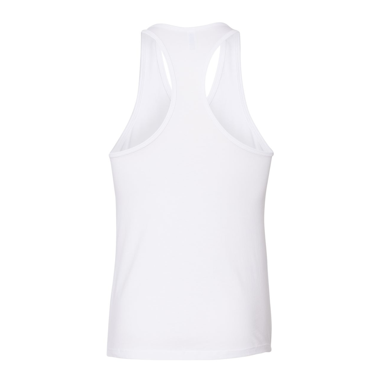 Dig Deep Logo T-Back Tank - White
