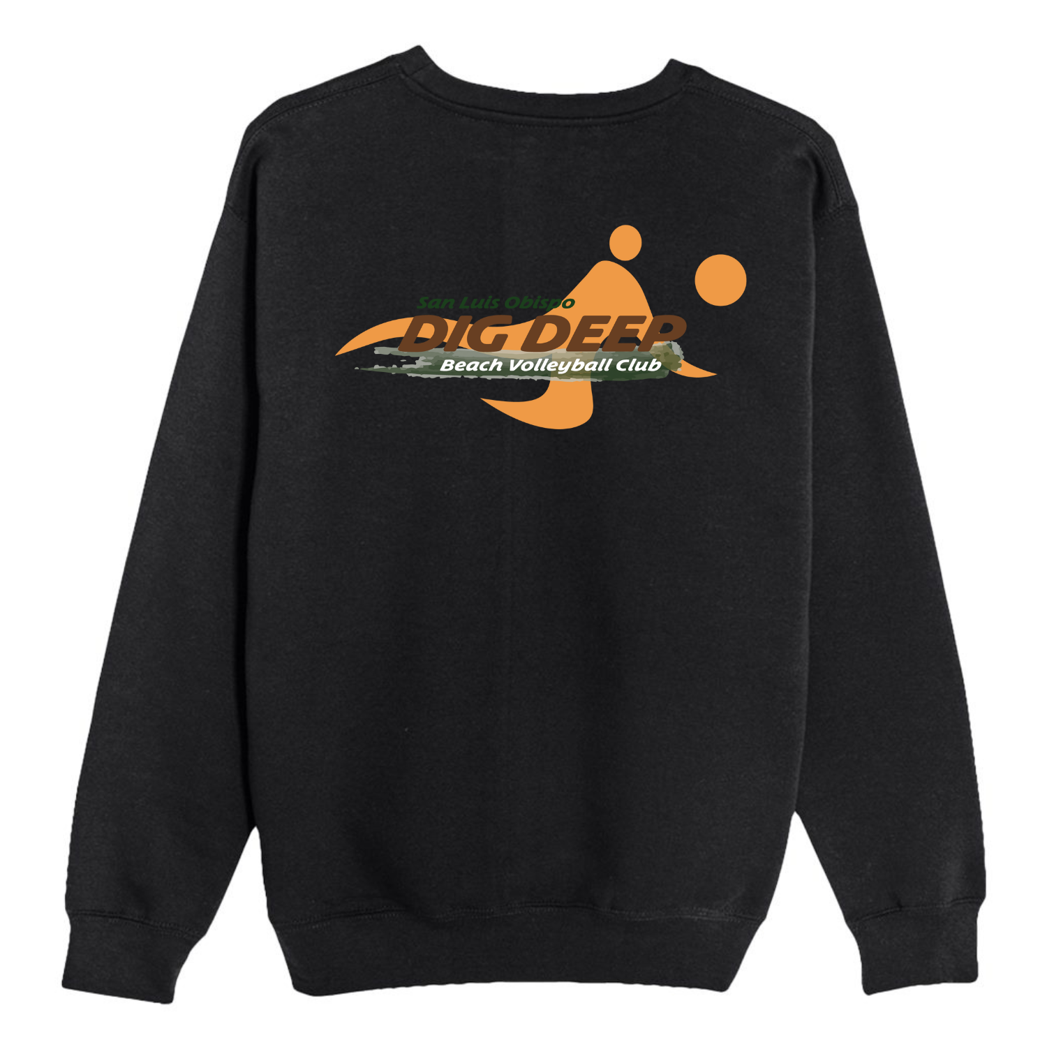 Dig Deep Logo Crewneck - Black