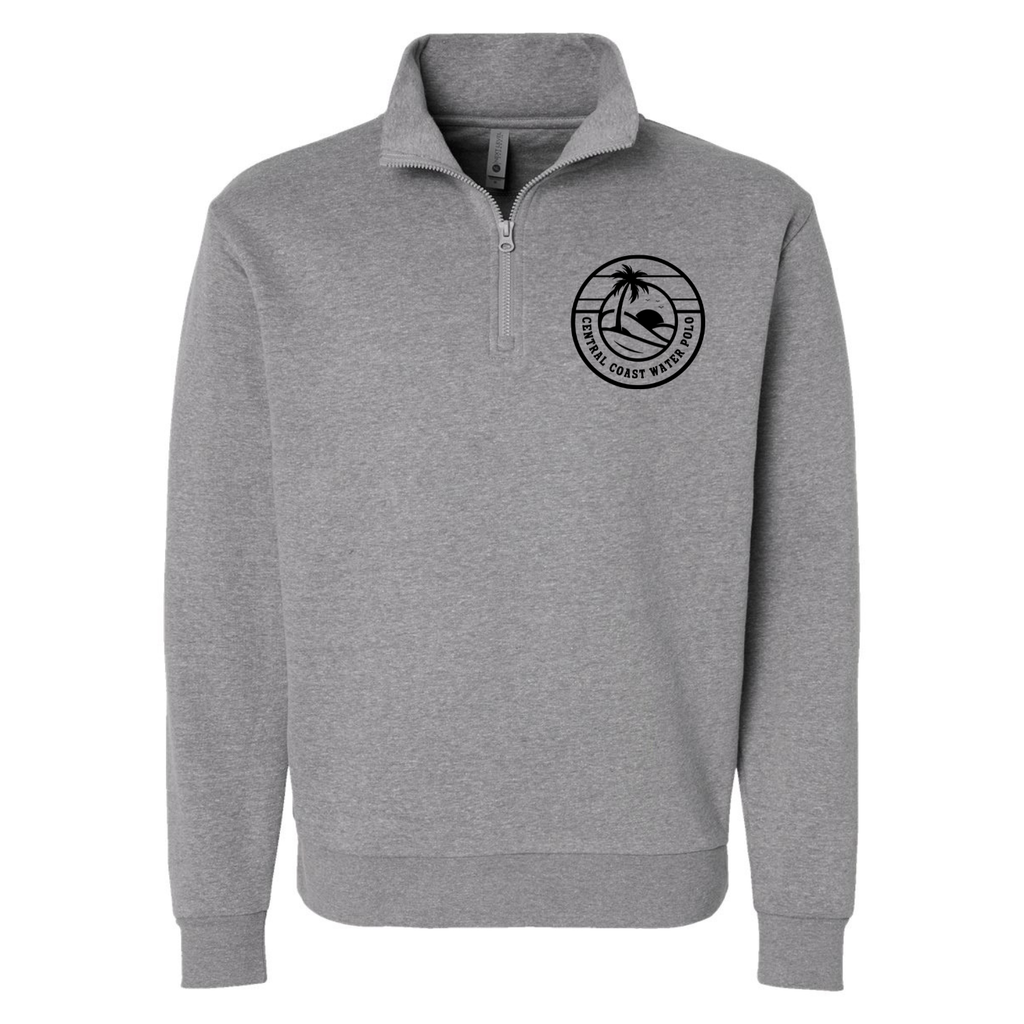 CCWP Circle Logo Men's 1/4 Zip - Heather Grey