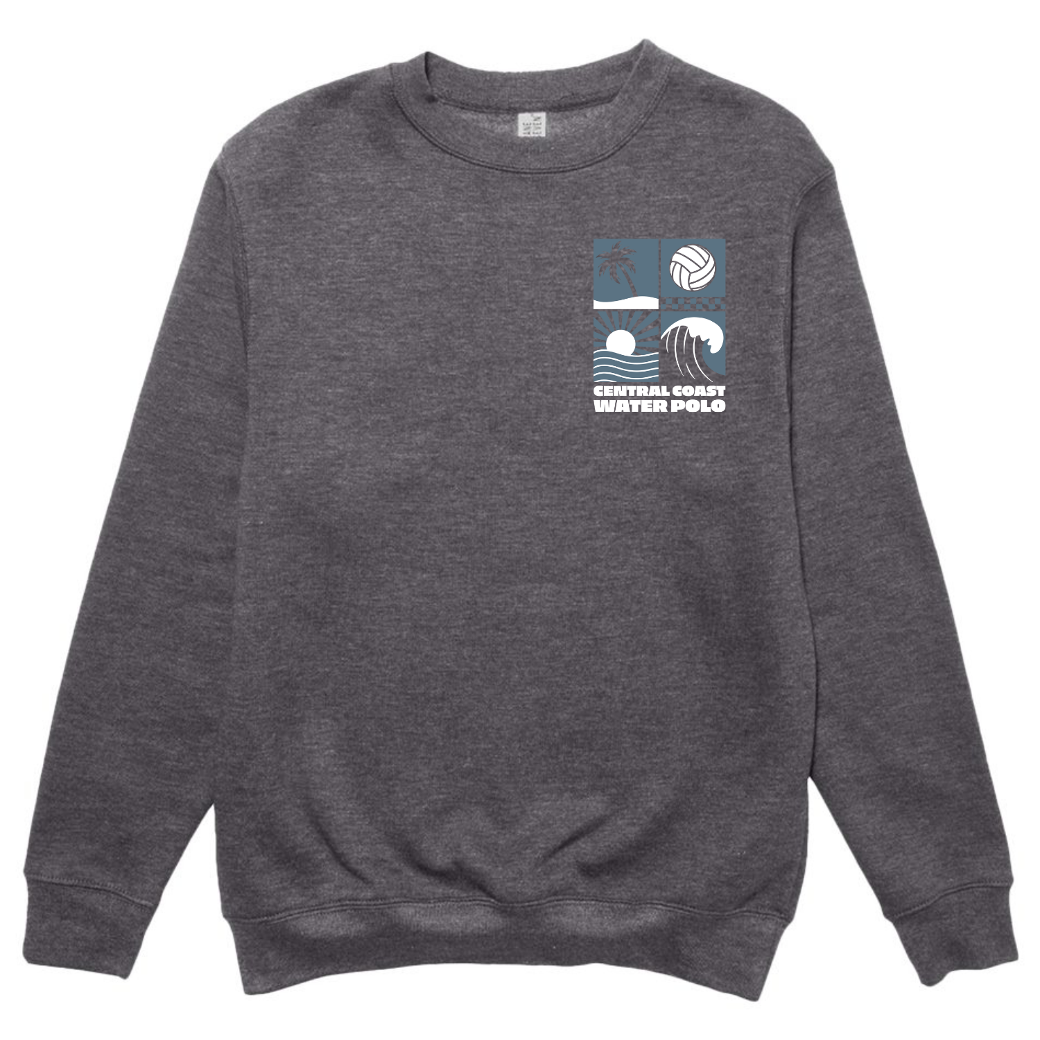 CCWP Four Square Logo Crewneck - Charcoal Heather