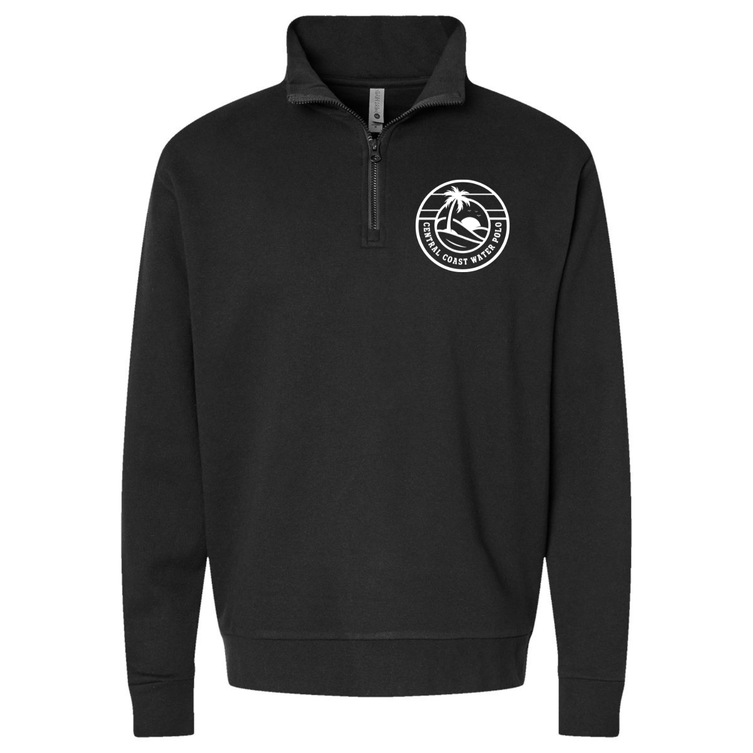 Men's CCWP Circle Logo 1/4 Zip Pullover - Black