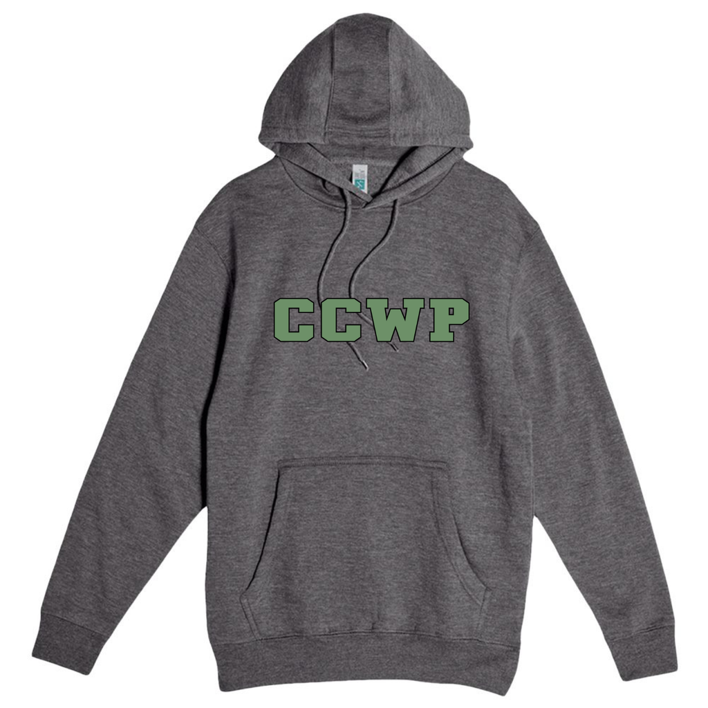 CCWP Block Logo Hoodie - Charcoal Heather