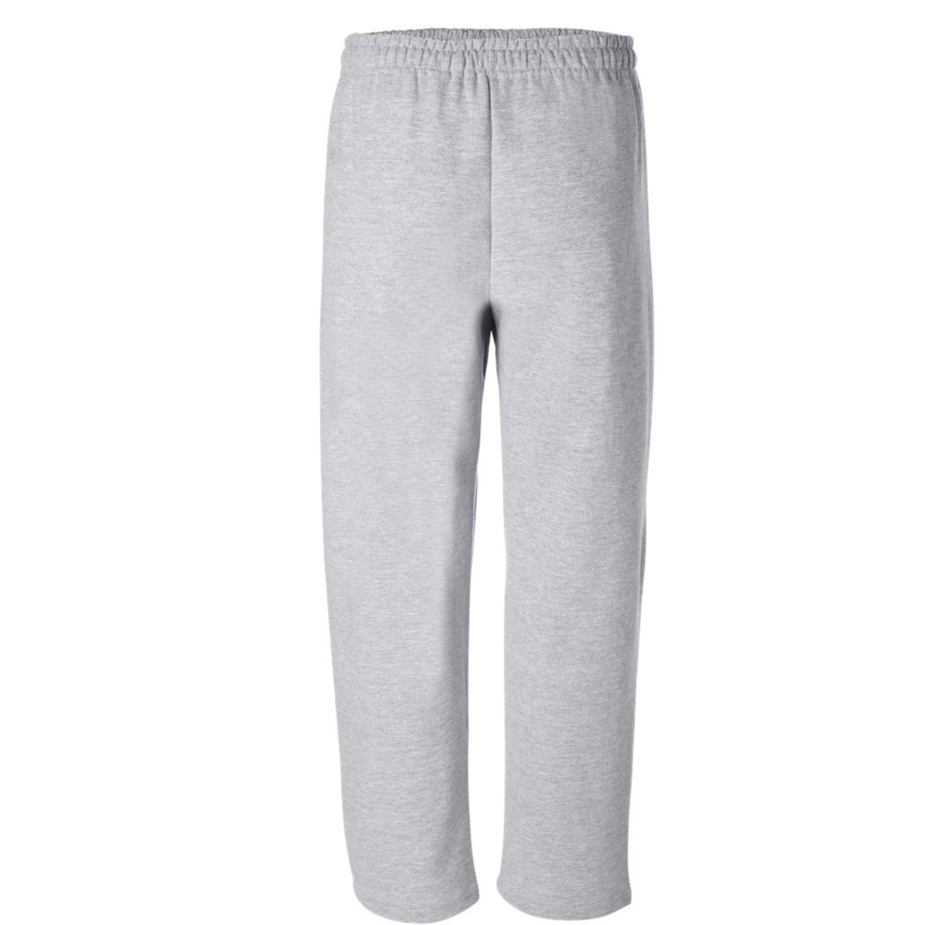 Dig Deep Circle Logo Unisex Open Bottom Sweatpants - Heather Grey