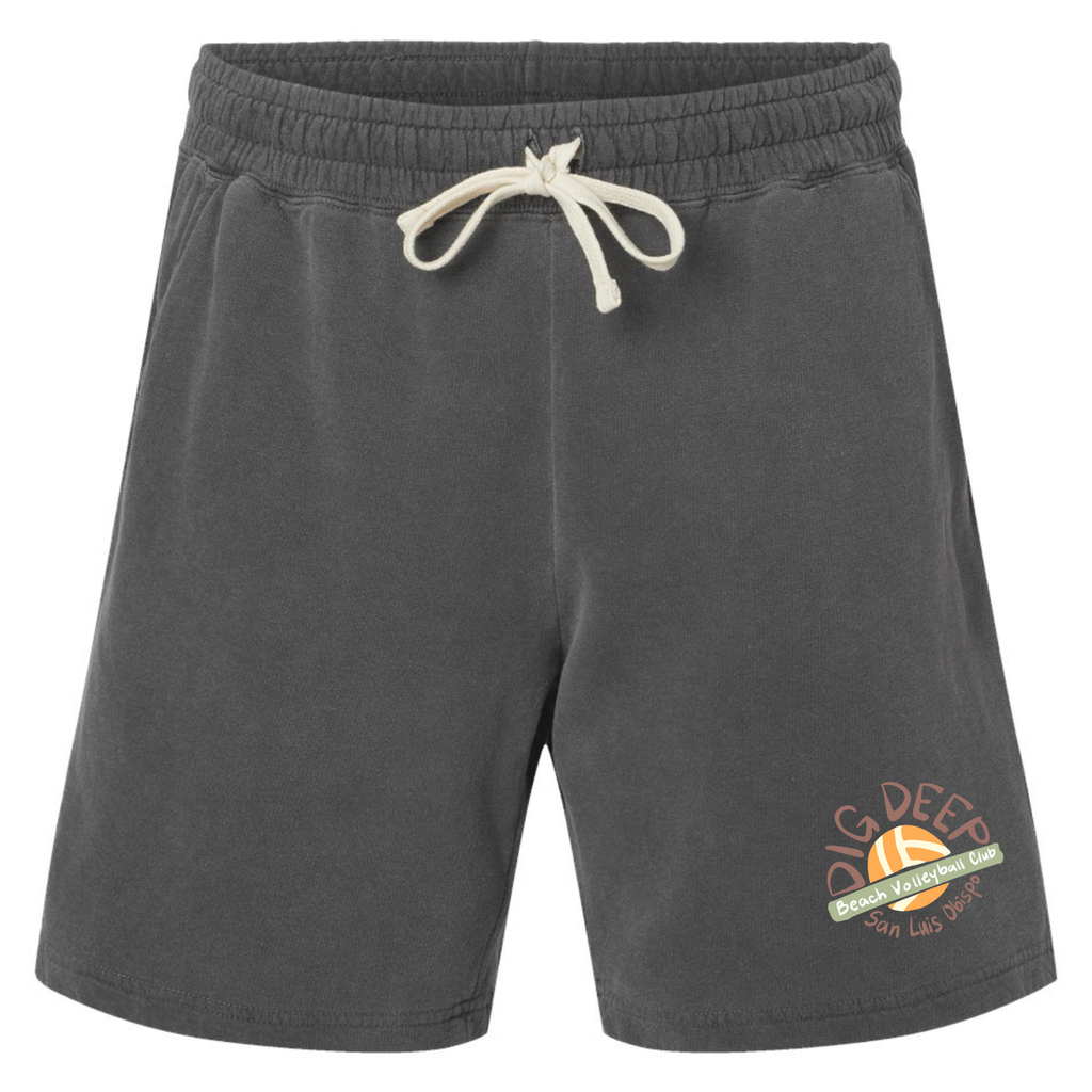 Dig Deep Circle Logo Unisex Fleece Shorts - Pepper