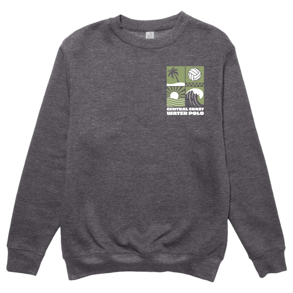 CCWP Four Square Logo Crewneck - Charcoal Heather