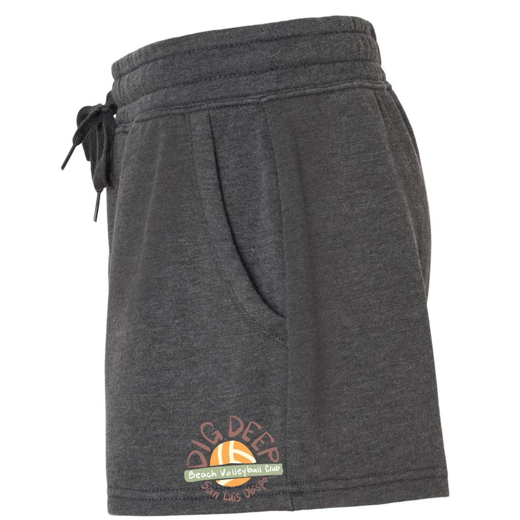 Dig Deep Women's Fleece Shorts - Shadow