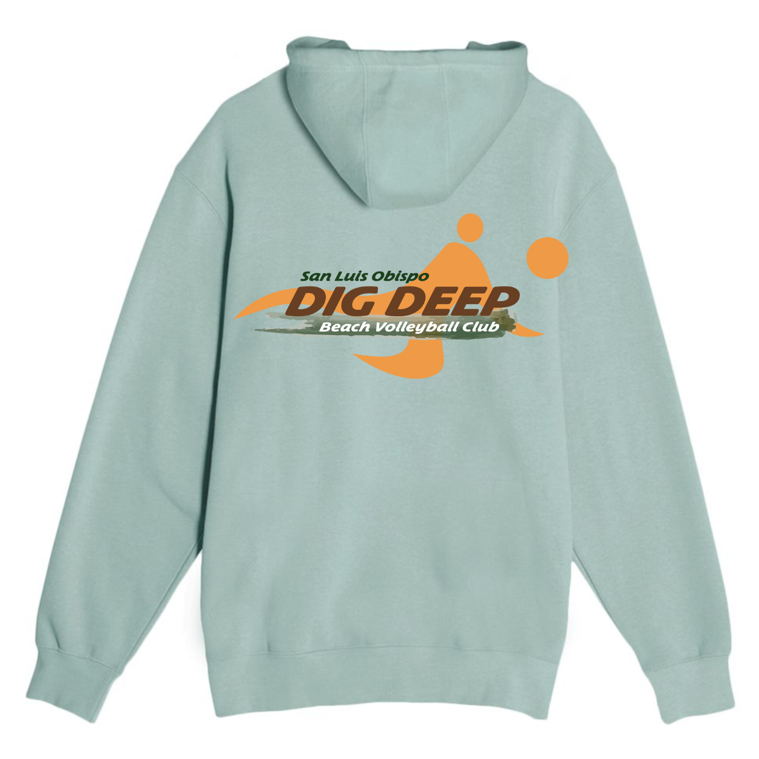 Dig Deep Logo Hoodie - Seafoam