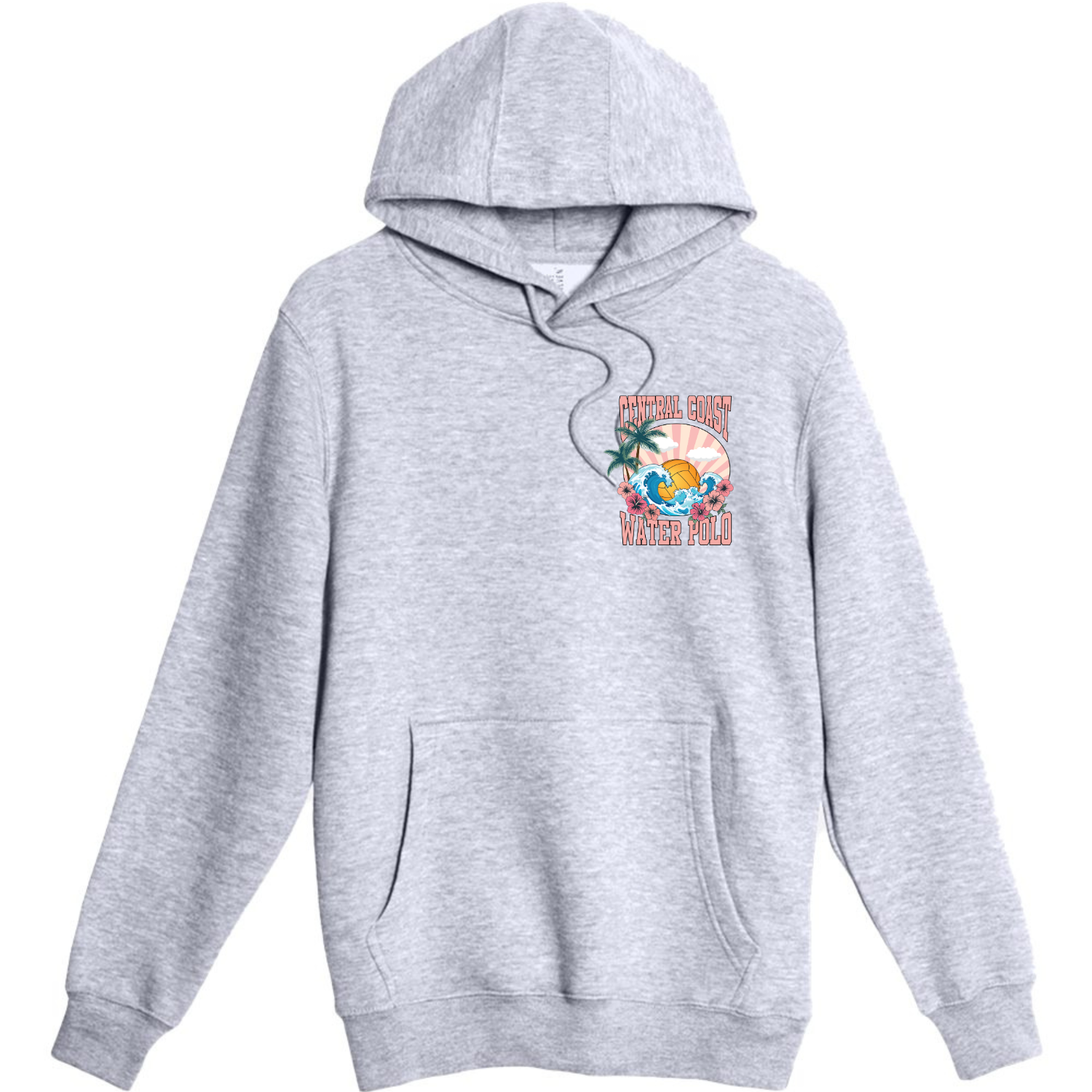 CCWP Hibiscus Logo Hoodie - Heather Grey