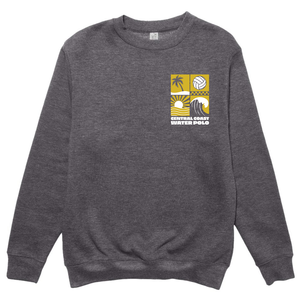 CCWP Four Square Logo Crewneck - Charcoal Heather