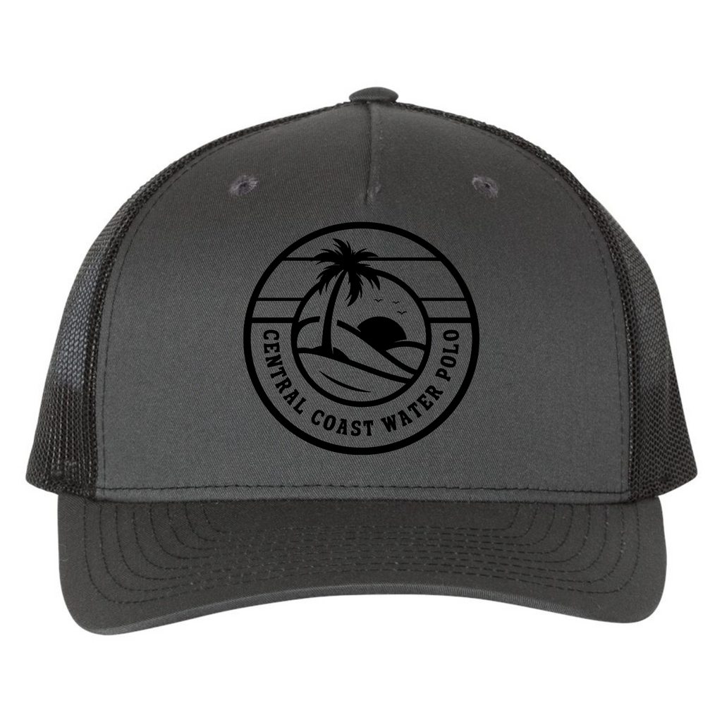CCWP Circle Logo Richardson 5 Panel Trucker - Charcoal/Black