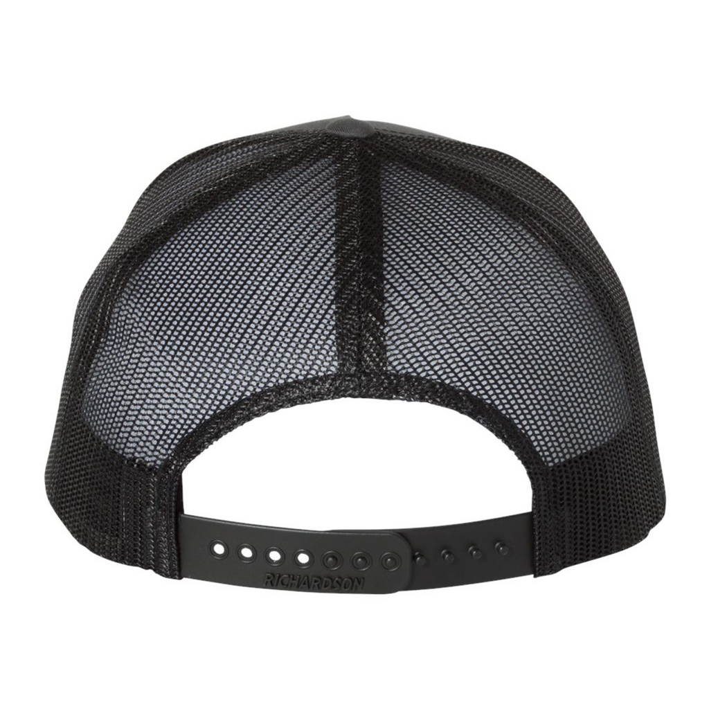 CCWP Checker Logo Richardson 5 Panel Trucker - Charcoal/Black