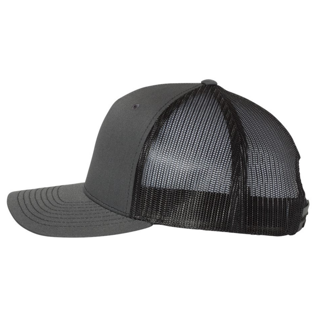 CCWP Checker Logo Richardson 5 Panel Trucker - Charcoal/Black