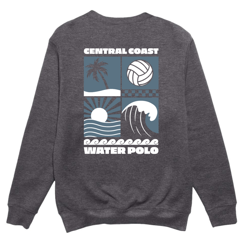 CCWP Four Square Logo Crewneck - Charcoal Heather