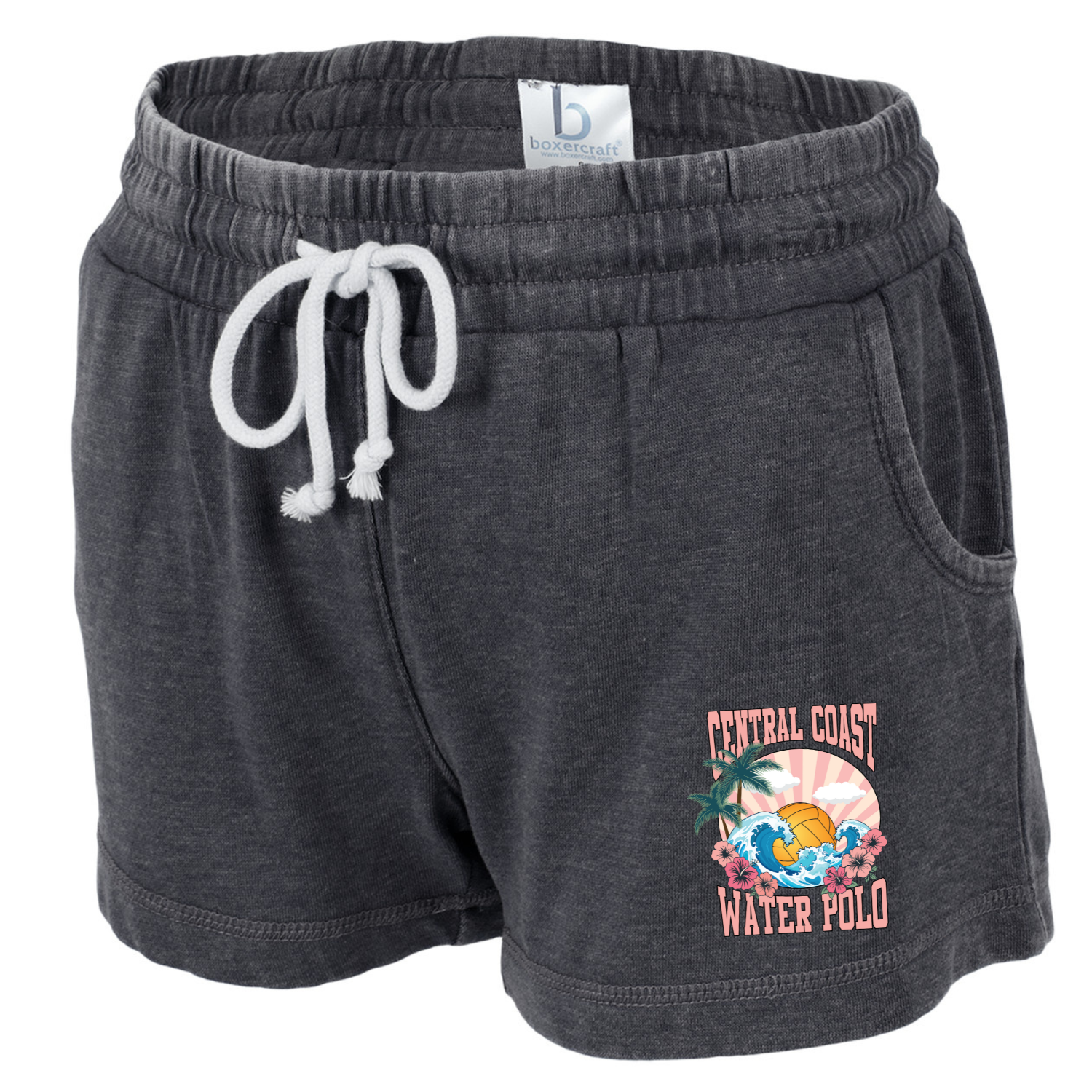 Women's CCWP Hibiscus Logo Charcoal Shorts