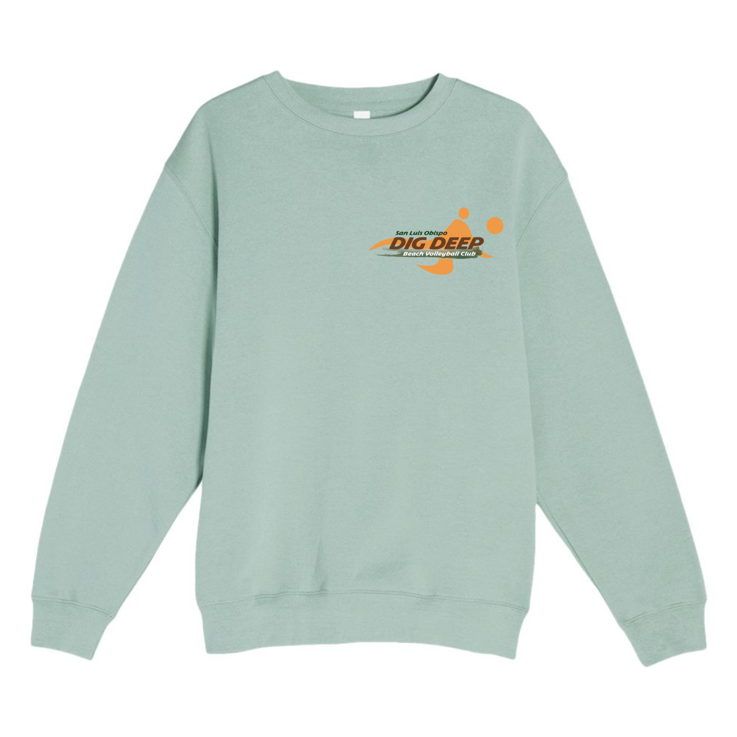 Dig Deep Logo Crewneck - Seafoam