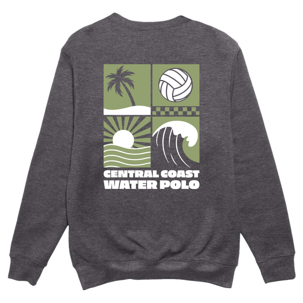 CCWP Four Square Logo Crewneck - Charcoal Heather