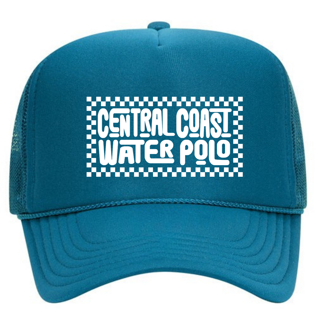CCWP Checker Logo Foam Trucker - Turquoise