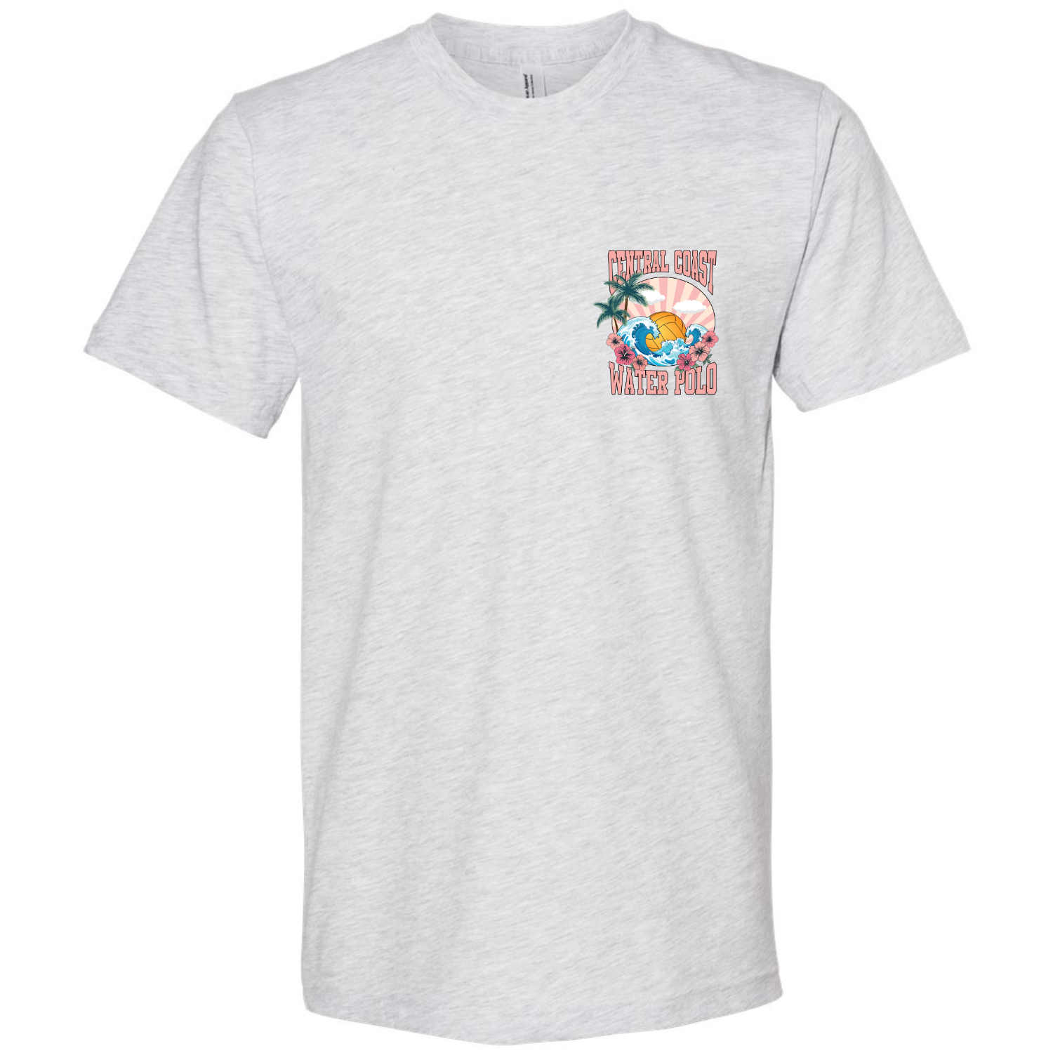 CCWP Hibiscus Logo T-Shirt - Heather Grey