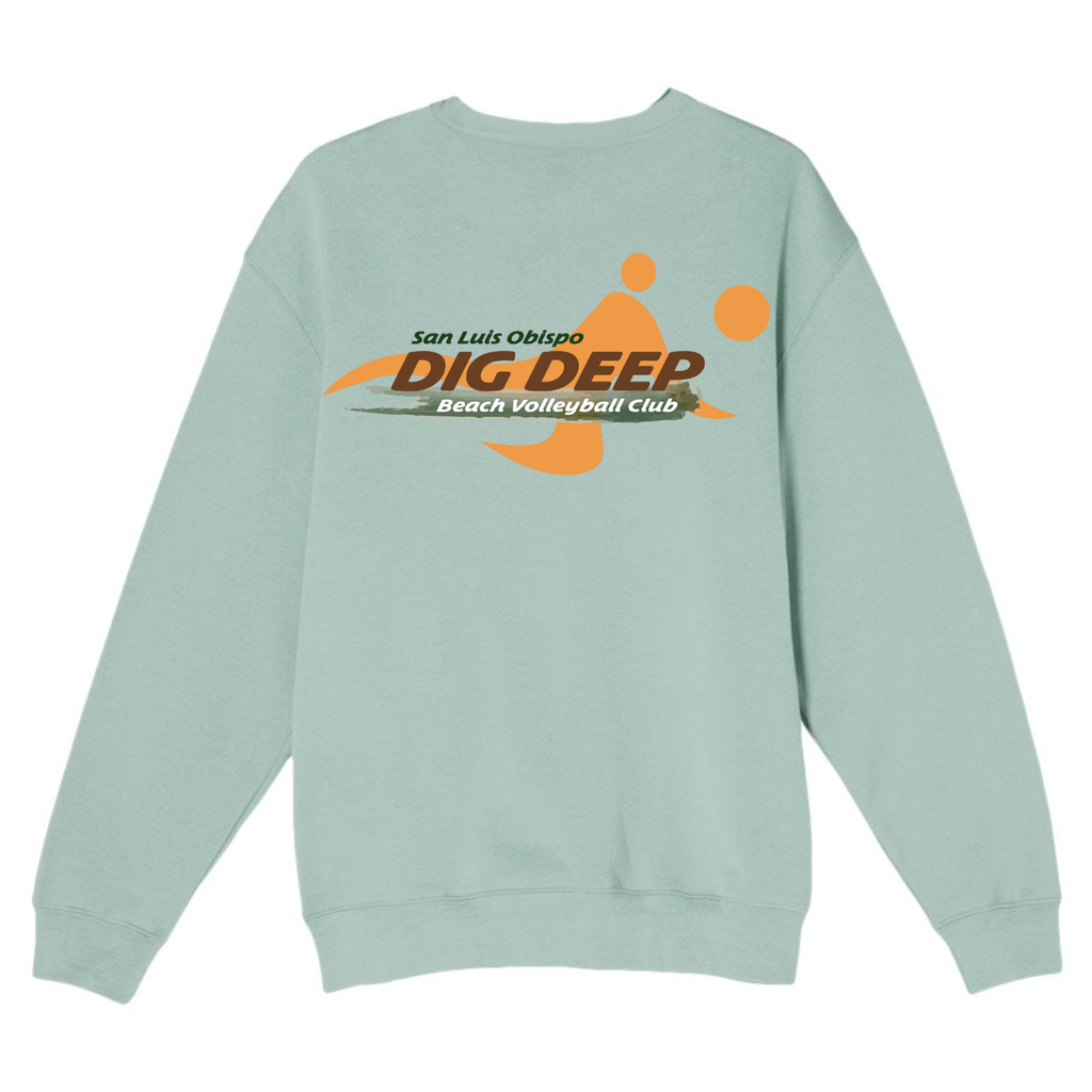 Dig Deep Logo Crewneck - Seafoam