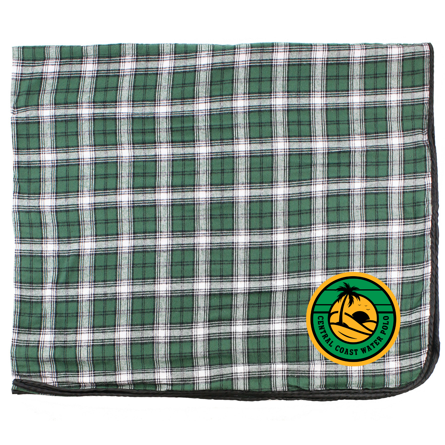 CCWP Circle Logo Plush Blanket - Green/Wt/Black